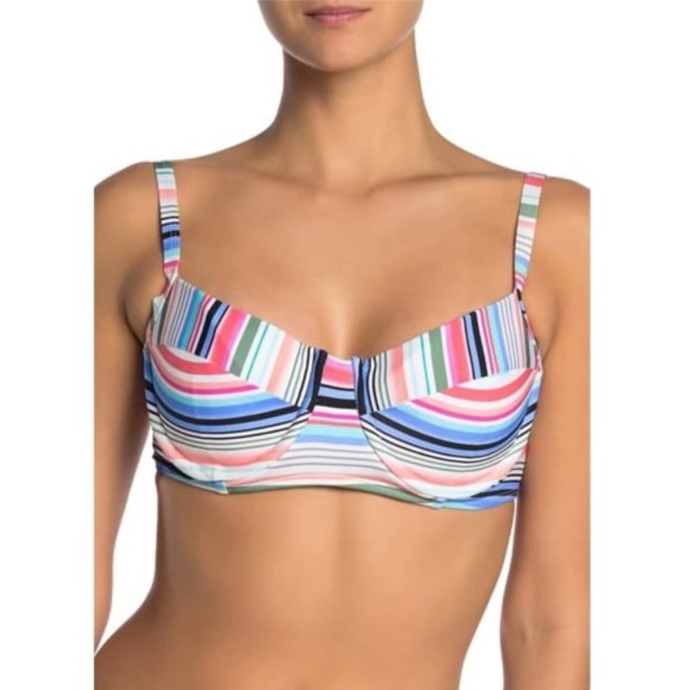 Athena Stripe Underwire Bikini Top